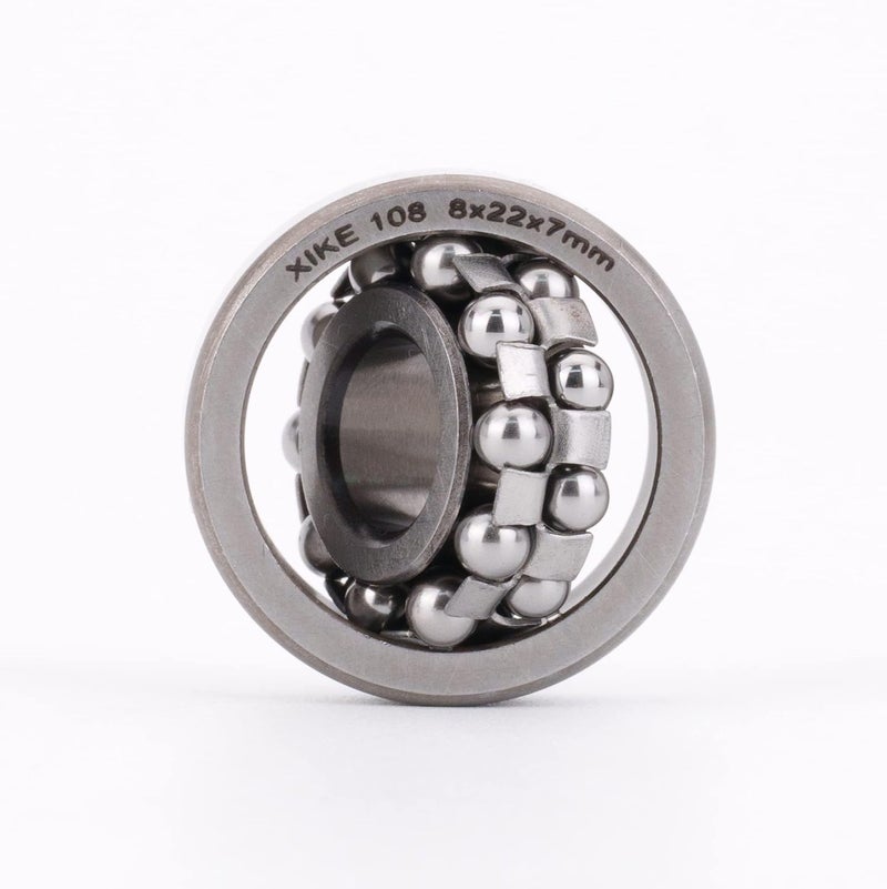 Xike 1 Pcs 108 Self-Aligning Ball Bearings 8x22x7mm, Open and Chrome Steel Fits DIY/Fans/Industrial/Agriculture/Pulp/Paper/Beverage/Textile/Material Handling Machinery. - Image 3